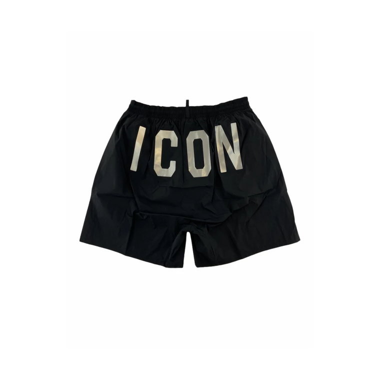 Boxer Icon Shorts - Navy Blue Styl sportowy Dsquared2