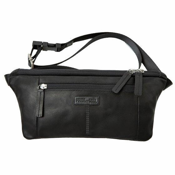 Pride and Soul Street Fanny Pack Leather 33 cm schwarz