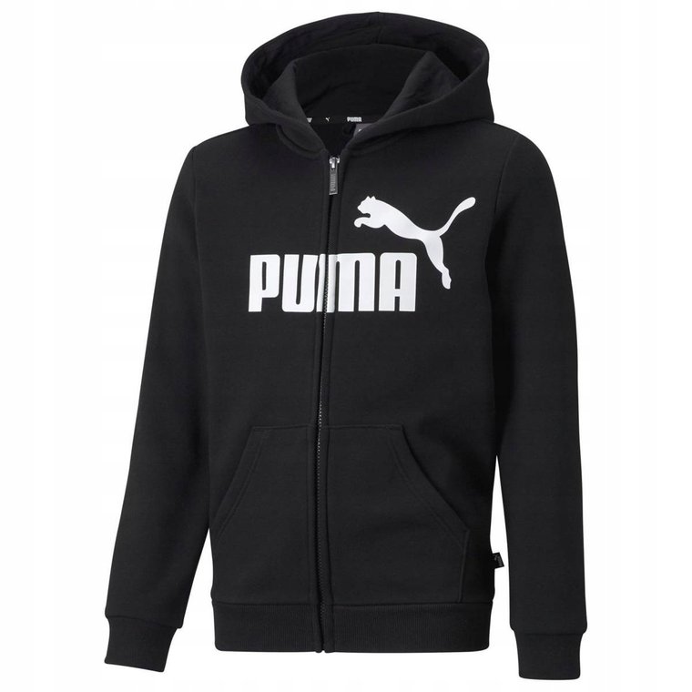 Puma Bluza Essentials Big Logo 586967 Czarny Regular Fit