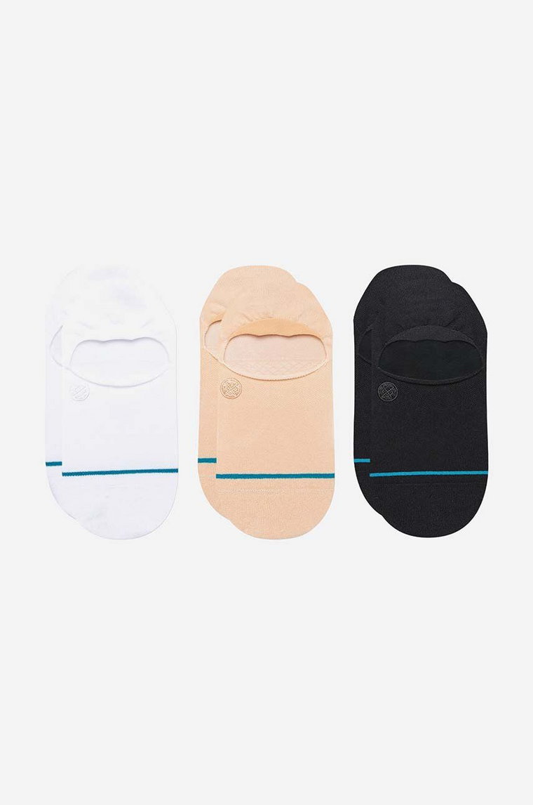 Stance skarpetki Icon No Show 3-pack męskie kolor beżowy A145A23ICO-WHT