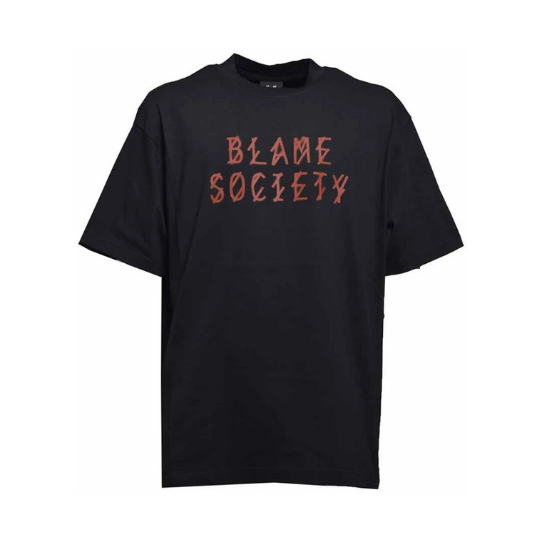 Czarna Koszulka Label z nadrukiem Blame Society 44 Label Group