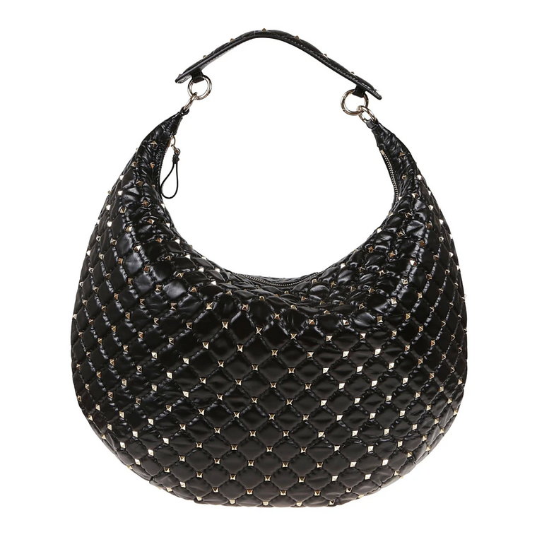 Quilted Rockstud Spike Hobo Valentino Garavani