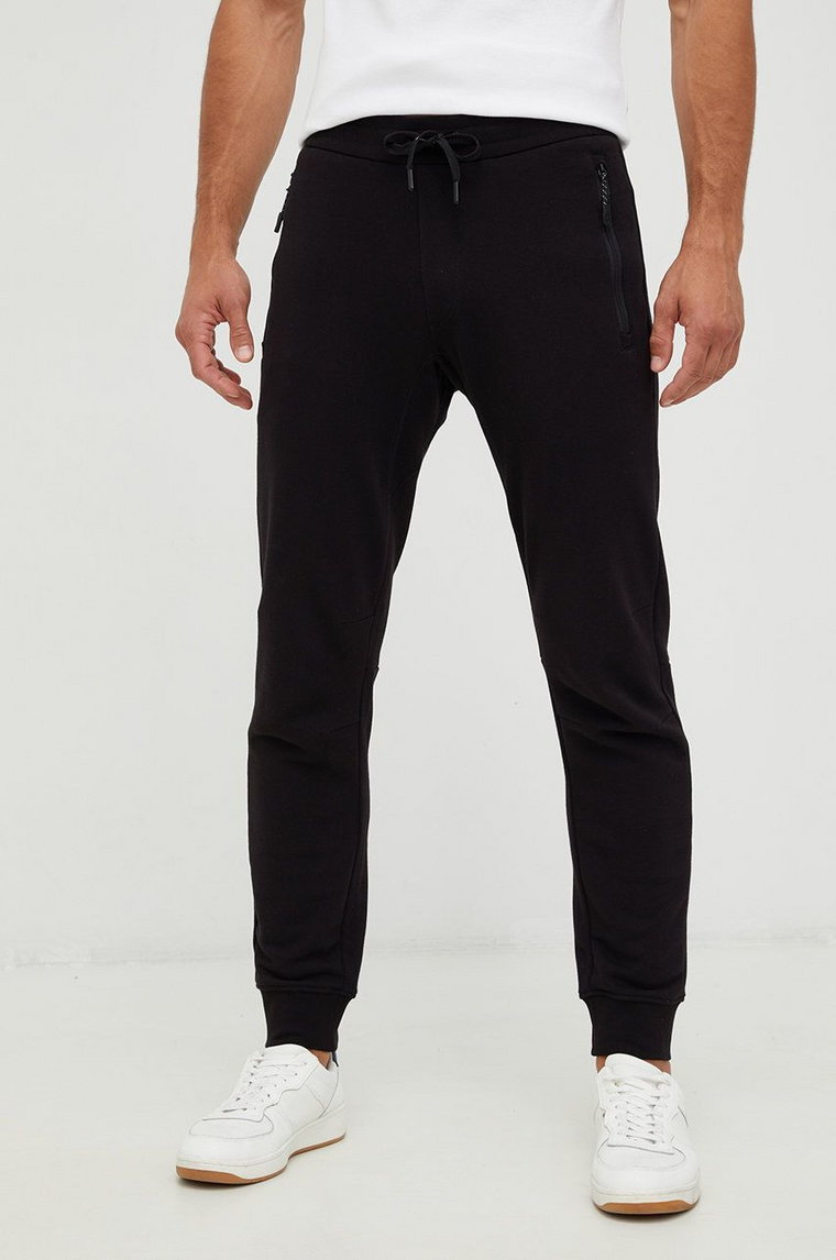 Armani Exchange spodnie męskie kolor czarny gładkie 8NZP73 ZJKRZ NOS