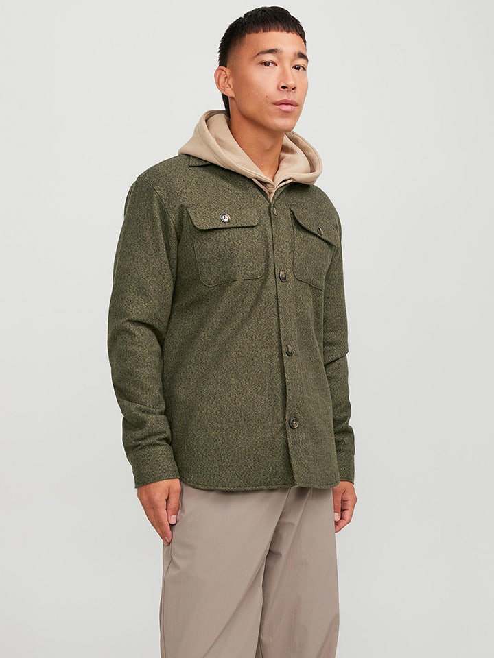 Jack & Jones Kurtka koszulowa "Darren" w kolorze khaki