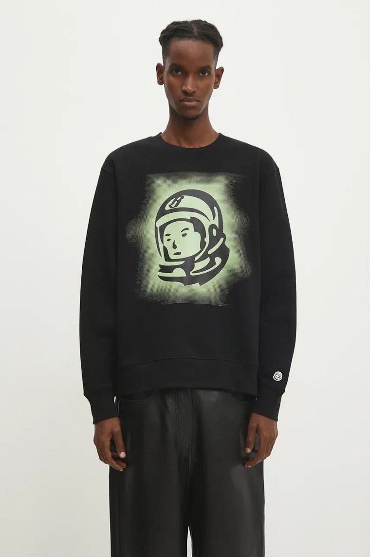 Billionaire Boys Club bluza bawełniana Glow Astro Crewneck męska kolor czarny z nadrukiem B24332