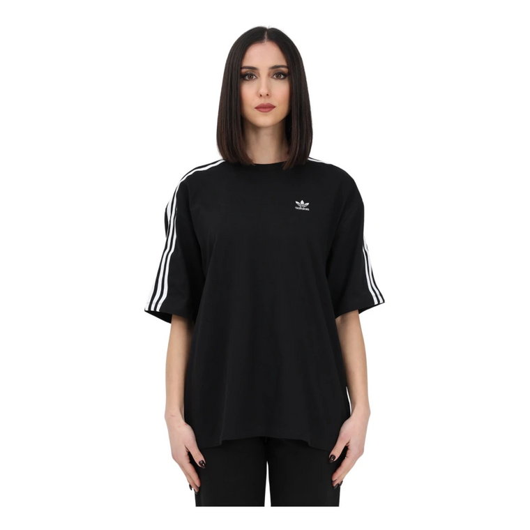 Sportowa Czarna Koszulka dla Kobiet Adidas