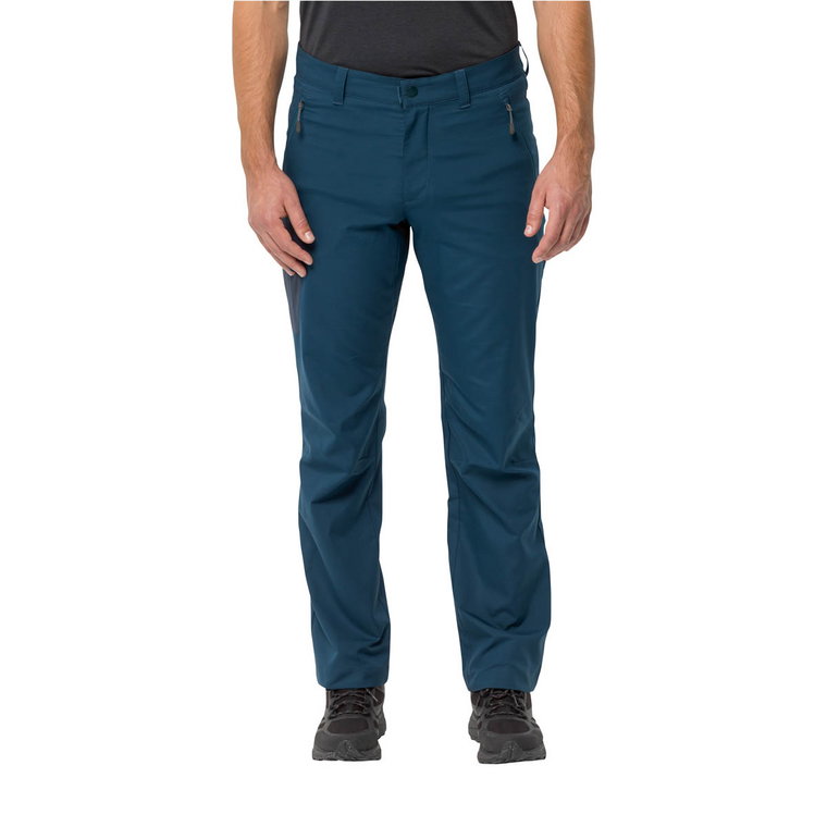 Męskie spodnie softshellowe Jack Wolfskin ACTIVE TRACK PANT M dark sea - 46