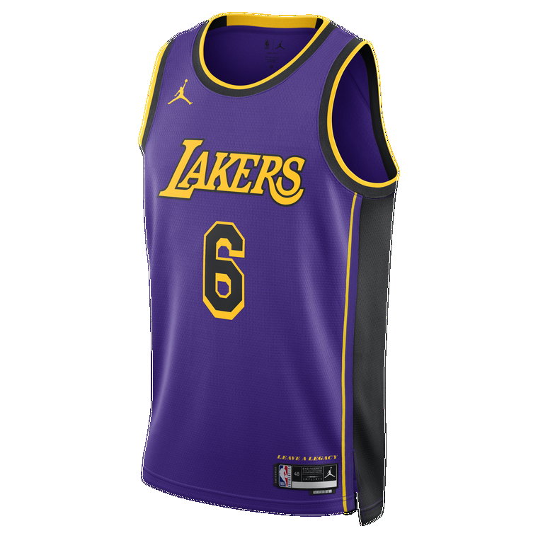 Męska koszulka Jordan Dri-FIT NBA Swingman Los Angeles Lakers Statement Edition - Fiolet
