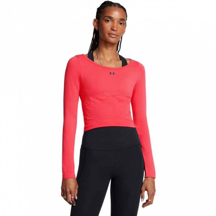 Damski longsleeve treningowy Under Armour UA Vanish Seamless LS - czerwony