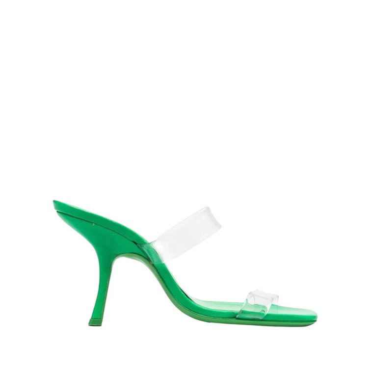 Grass Green Clara Mules By FAR