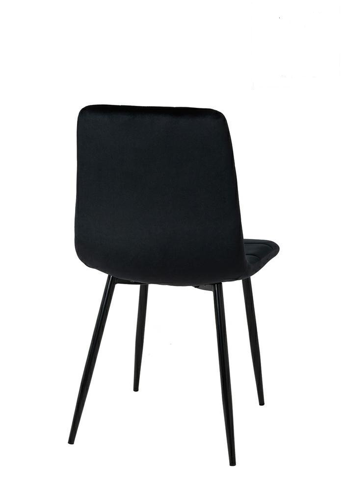 Krzesło MIA HOME Carlo, czarne, 88x54x45 cm