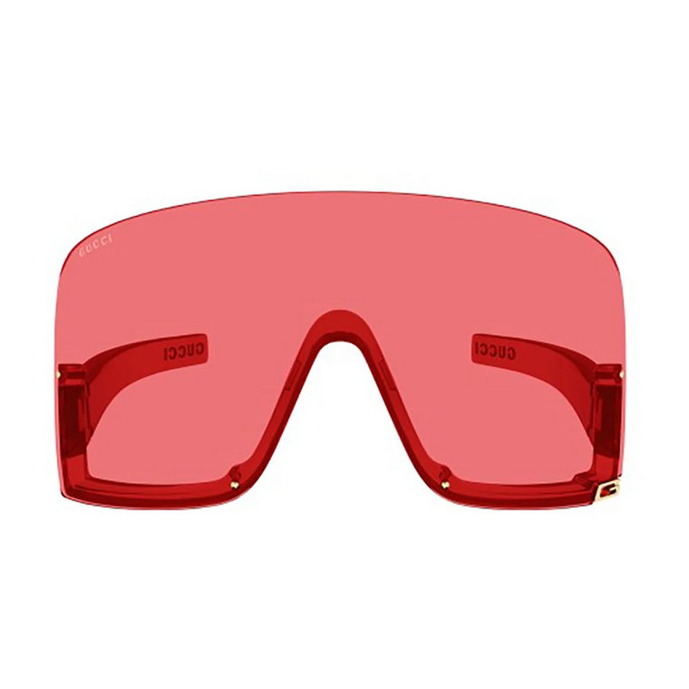 Czerwone okulary przeciwsłoneczne dla kobiet Gucci