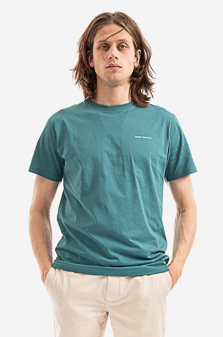 Norse Projects t-shirt bawełniany Niels Standard Logo gładki N01.0561.7184-7184