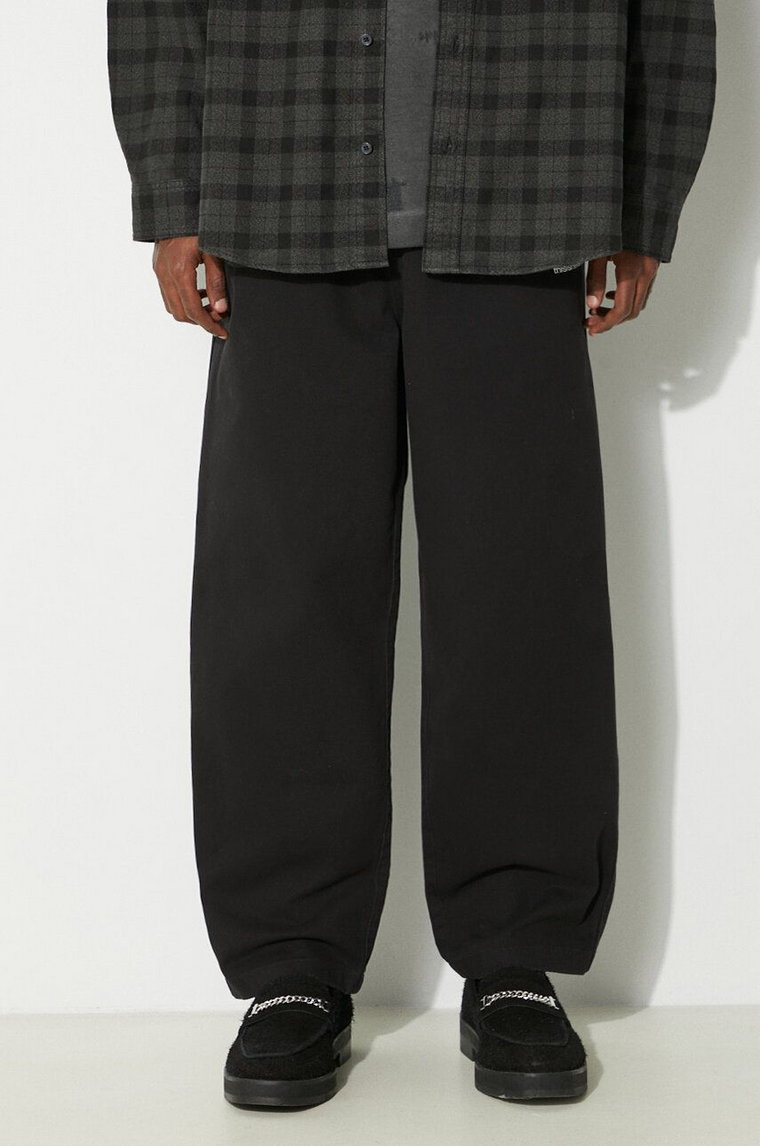 thisisneverthat spodnie Easy Pant męskie kolor czarny w fasonie chinos TN240WPACP01