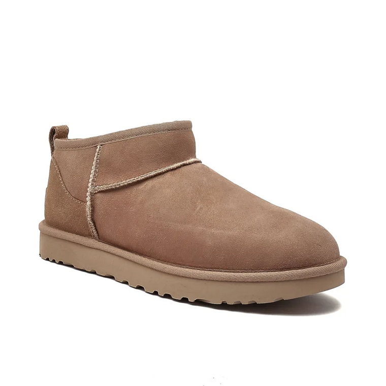 UGG Skórzane śniegowce CLASSIC ultra mini | z dodatkiem wełny