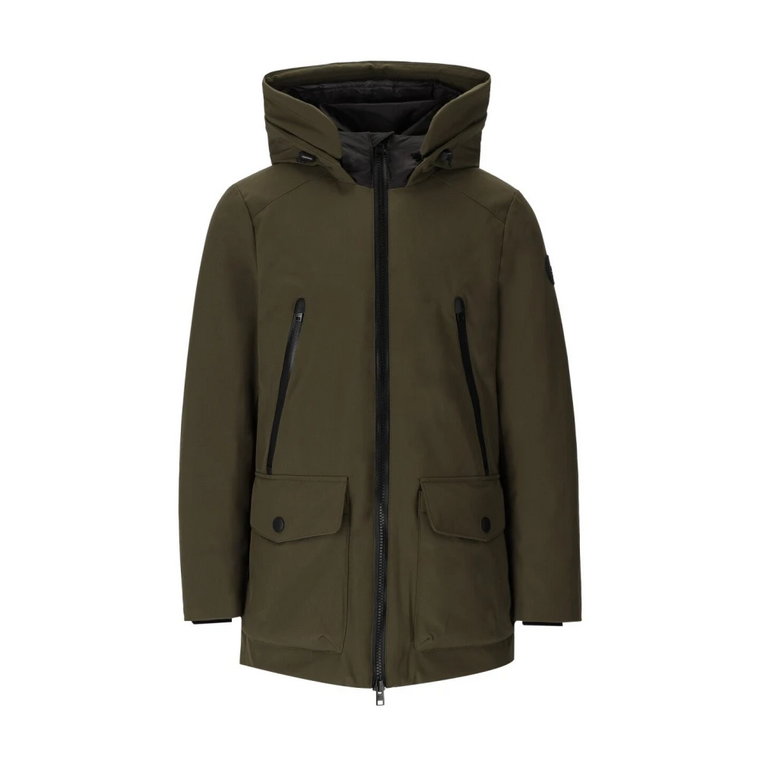 Militarna Zielona Kurtka Soft Shell Woolrich