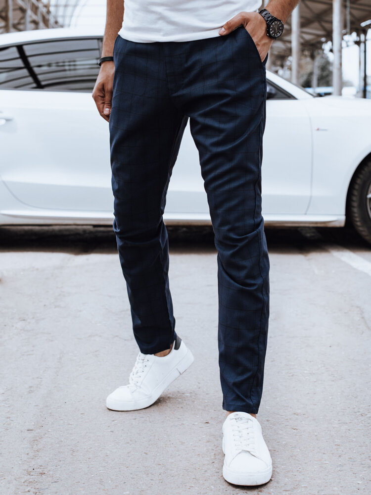 Spodnie męskie casual ciemnogranatowe Dstreet UX4395