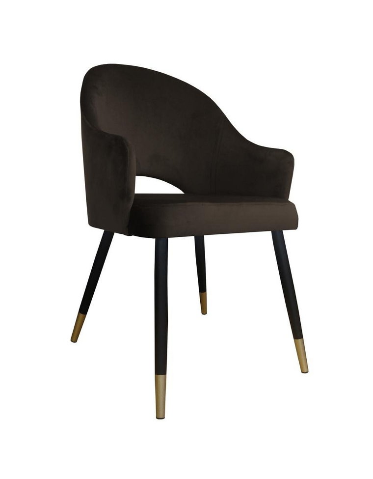 Krzesło ATOS Velvet MG05, czarne, 87x44x65 cm