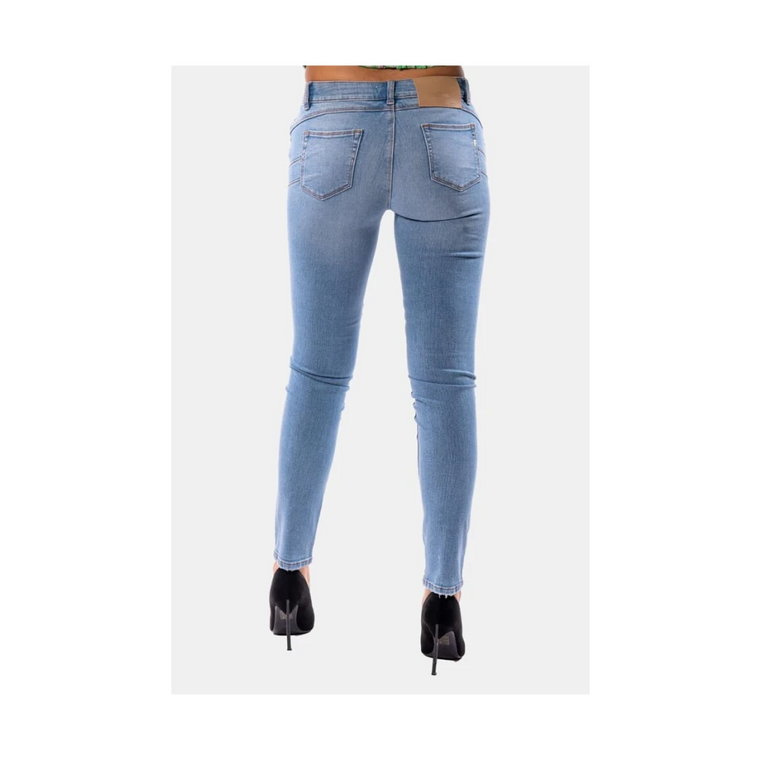 Fracomina Bleached Denim Push Up Effect Slim Jeans - Fp23Sv1001D40703 Fracomina