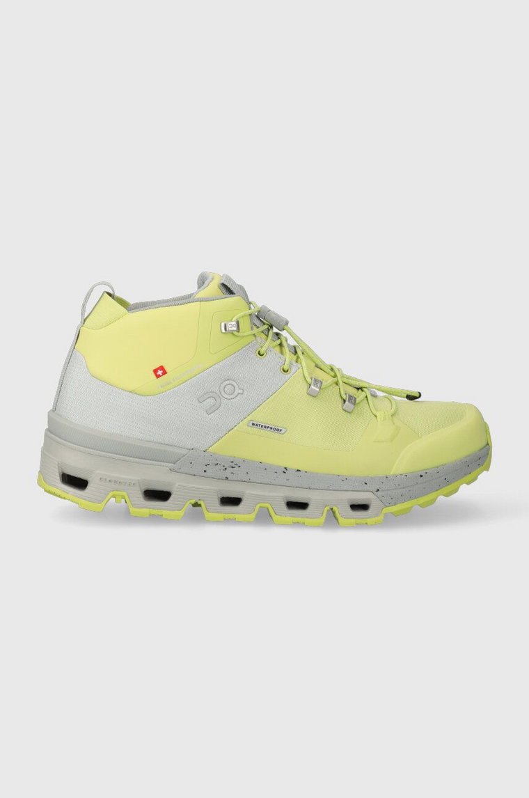 ON Running  buty CLOUDTRAX WATERPROOF damskie kolor zielony