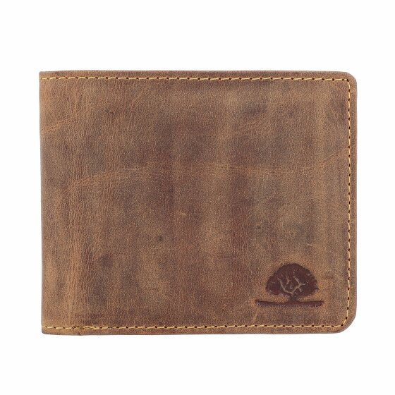 Greenburry Vintage Wallet Leather 11 cm braun