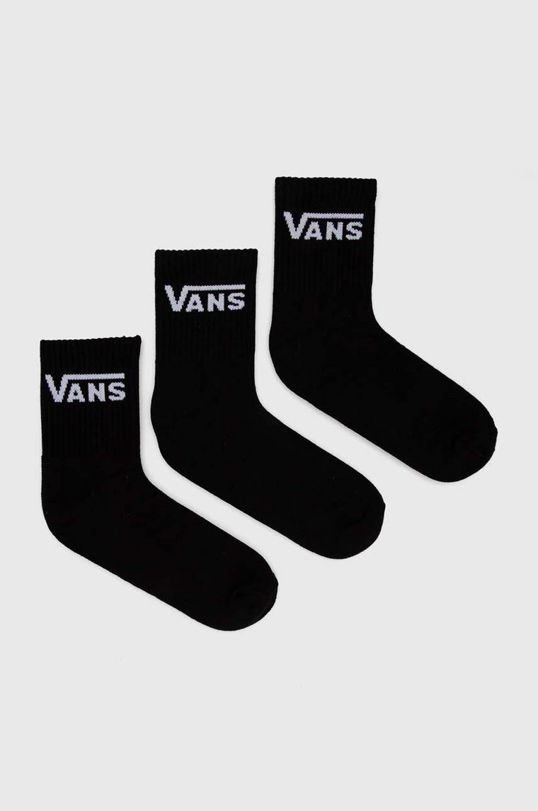 Vans skarpetki 3-pack męskie kolor czarny