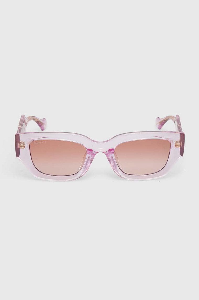 Gucci okulary przeciwsłoneczne damskie kolor różowy GG1558SK