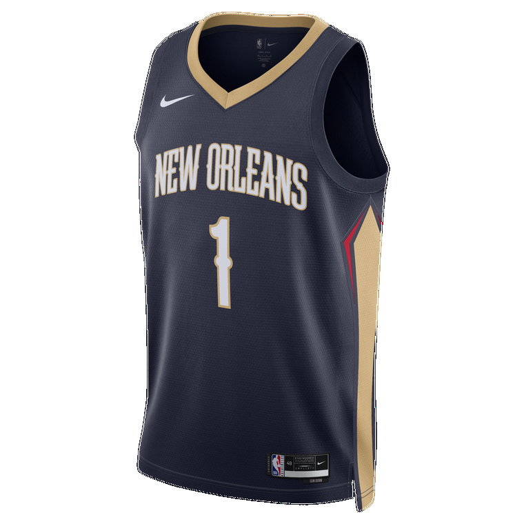 Koszulka męska Nike Dri-FIT NBA Swingman New Orleans Pelicans Icon Edition 2022/23 - Niebieski