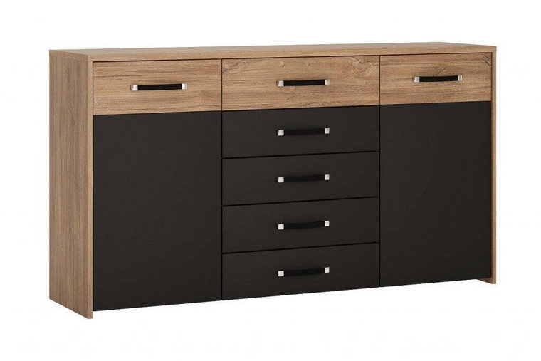 Monaco MOAK04 - Komoda 2D-5S Stirling Oak/Czarna