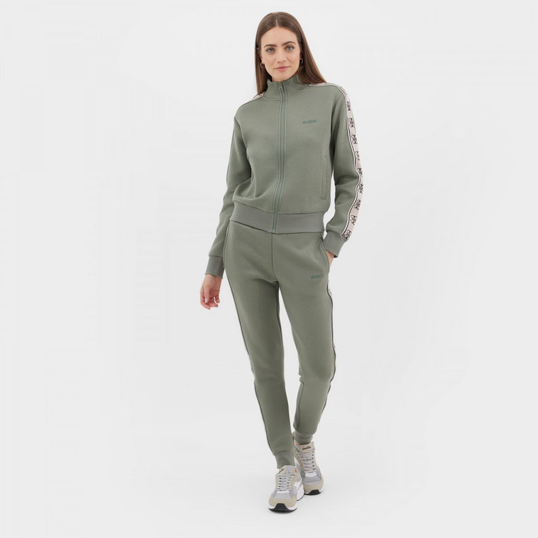 Damskie spodnie dresowe Guess Britney Jogger - oliwkowe/khaki