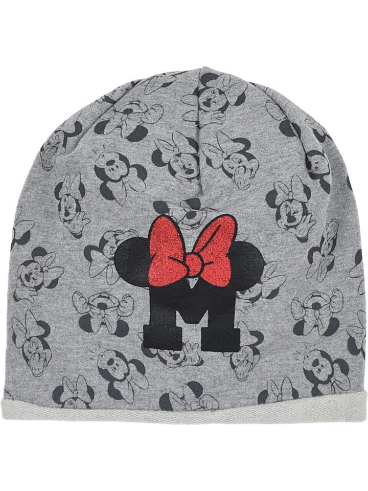 Disney Minnie Mouse Czapka "Myszka Minnie" w kolorze szarym