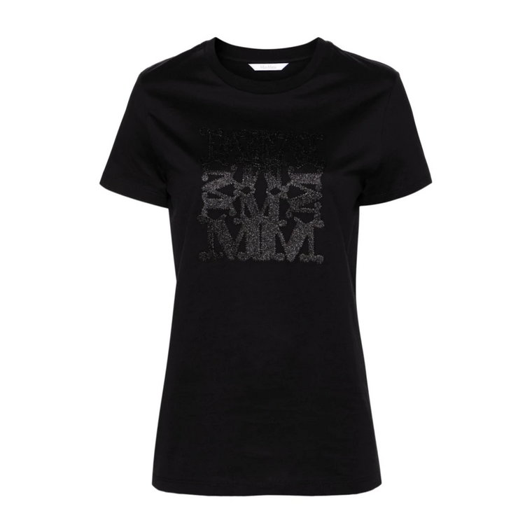 Czarne T-shirty i Pola Max Mara