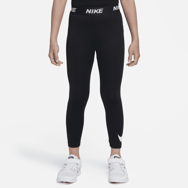 Legginsy dla małych dzieci Dri-FIT Essentials Swoosh Nike - Czerń