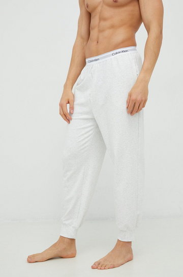 Calvin Klein Underwear spodnie piżamowe męskie kolor szary gładka