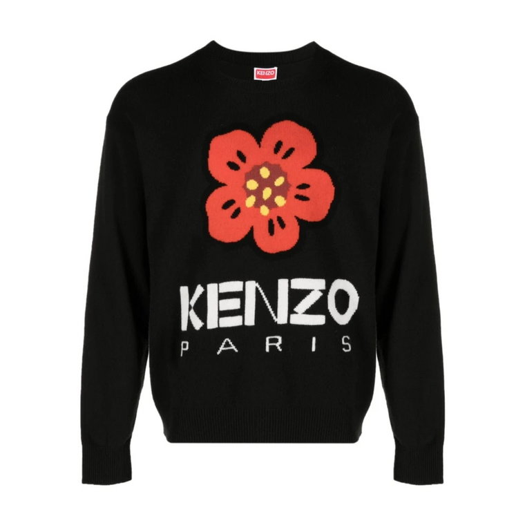 Czarny Sweter Boke Flower Kenzo
