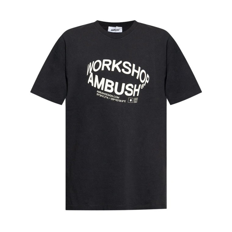 T-shirt z nadrukiem logo Ambush