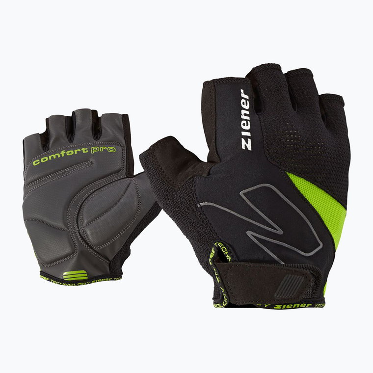 Rękawiczki rowerowe męskie ZIENER MTB Crave MEMORYfoam lime green