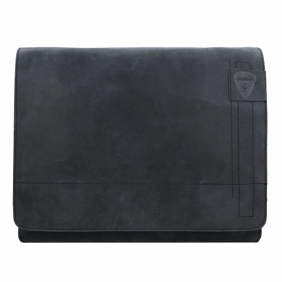Strellson Richmond Messenger Leather 39 cm Laptop Compartment black