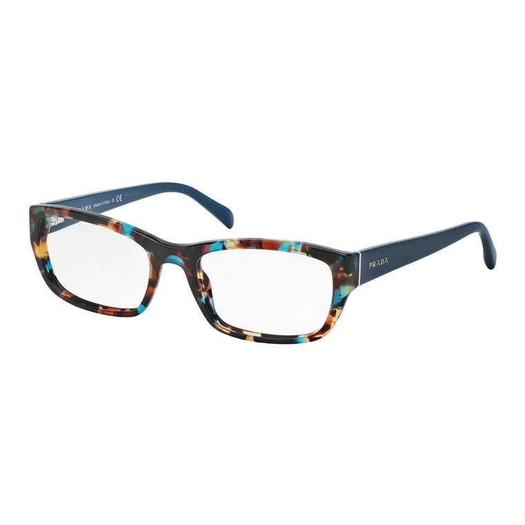 Stylowe Męskie Okulary w Kolorze Havana Spotted Azure Prada