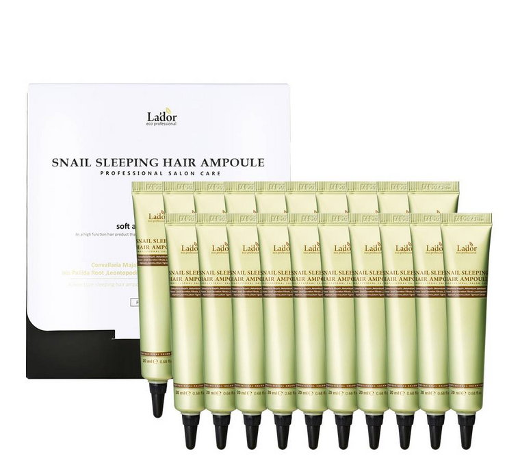 La'dor Snail Sleeping Hair - Ampoule 20x20ml