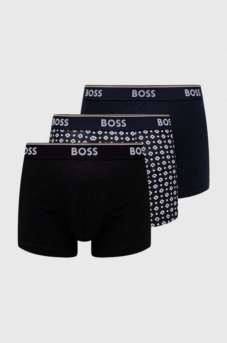 BOSS bokserki 3-pack męskie kolor granatowy