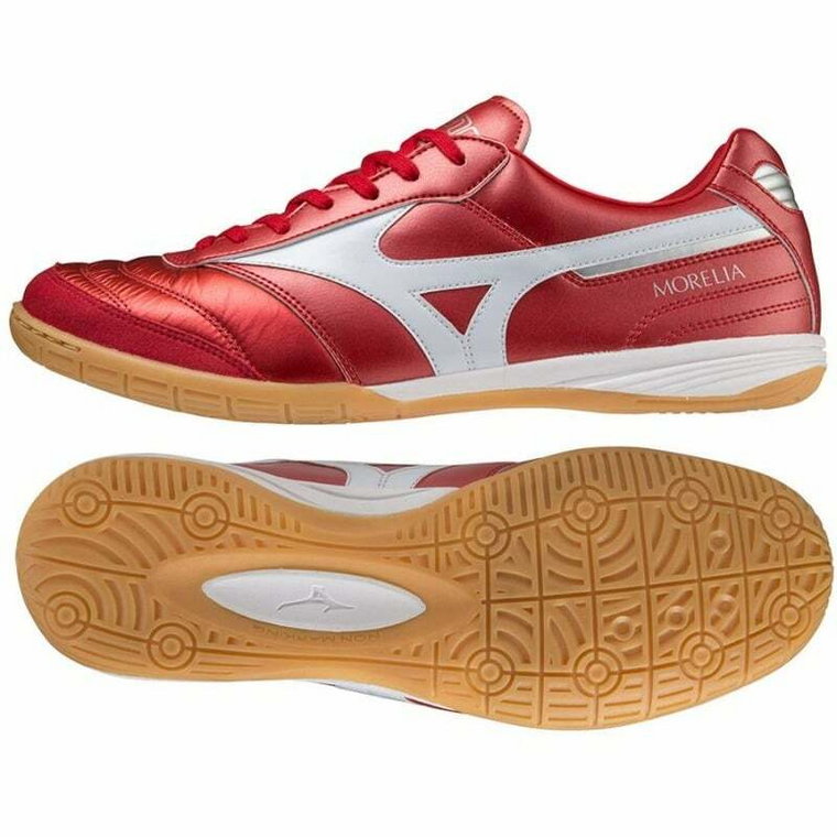 Buty piłkarskie Mizuno Morelia Sala Elite In M Q1GA221060 czerwone pomarańcze i czerwienie