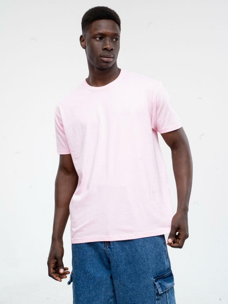 Koszulka Z Krótkim Rękawem Męska Jasna Różowa Jigga Wear Mini Crown Tonal