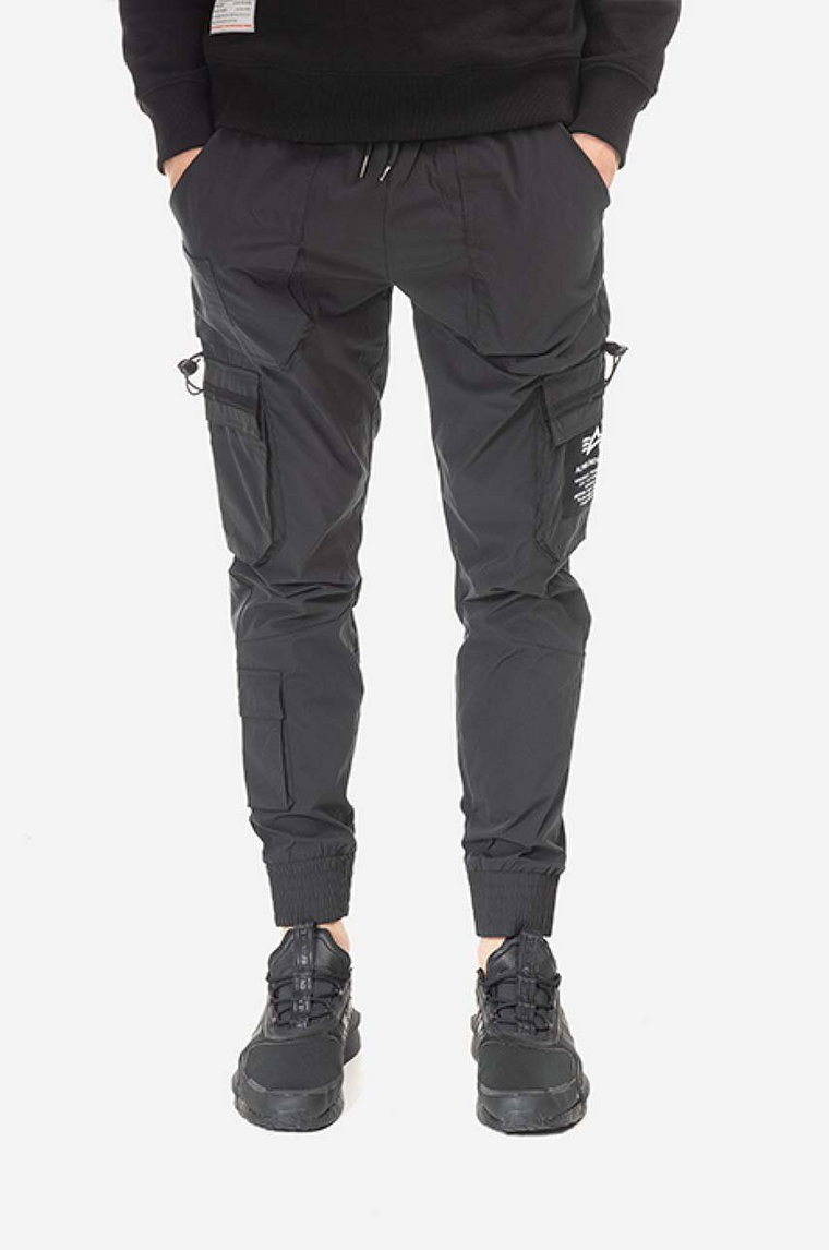 Alpha Industries spodnie Jogger męskie kolor czarny w fasonie cargo 108203.03-CZARNY