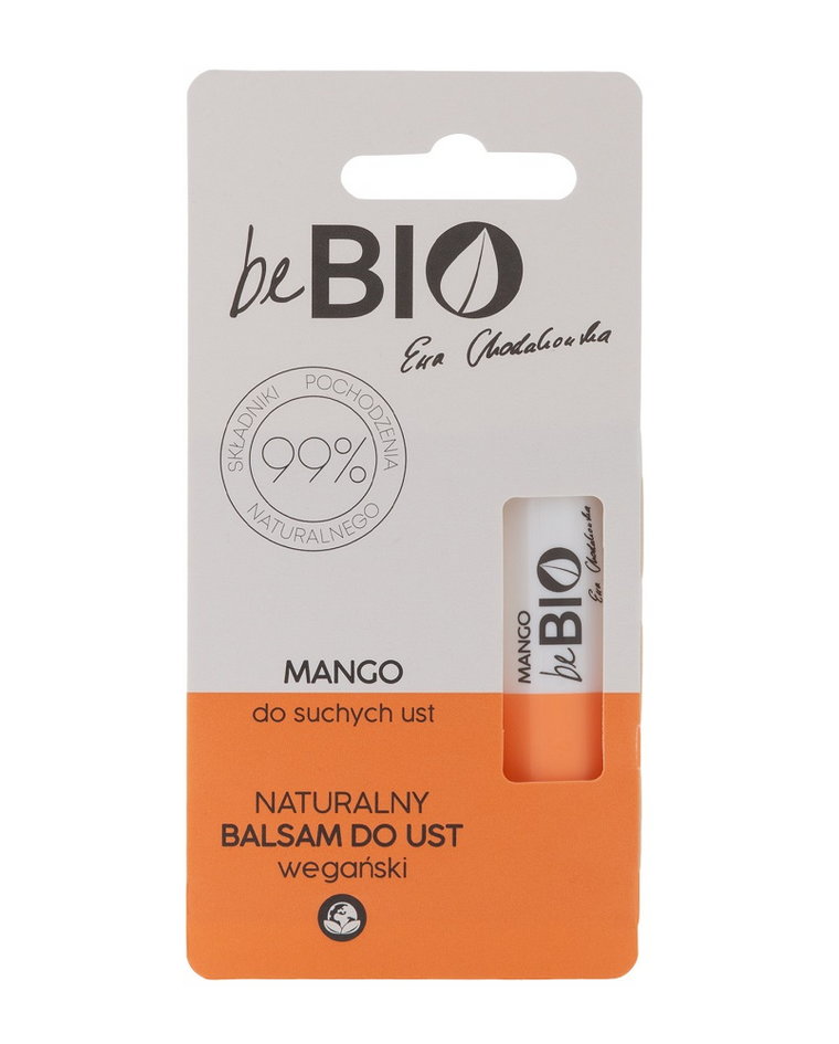 beBIO Mango Naturalny Balsam do suchych ust 5g