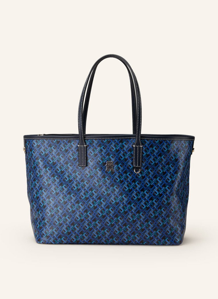 Tommy Hilfiger Torba Shopper Z Saszetką blau