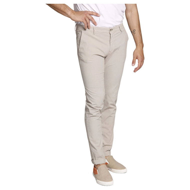 Limitowana edycja Spodnie Chino w Paski Extra Slim Mason's