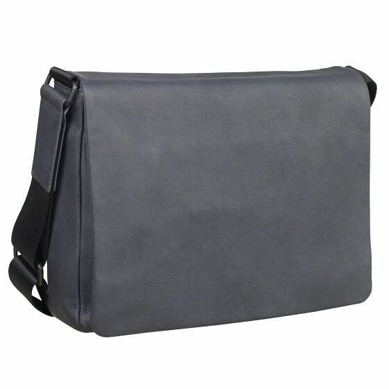 Leonhard Heyden Haga Messenger Leather 31 cm grau