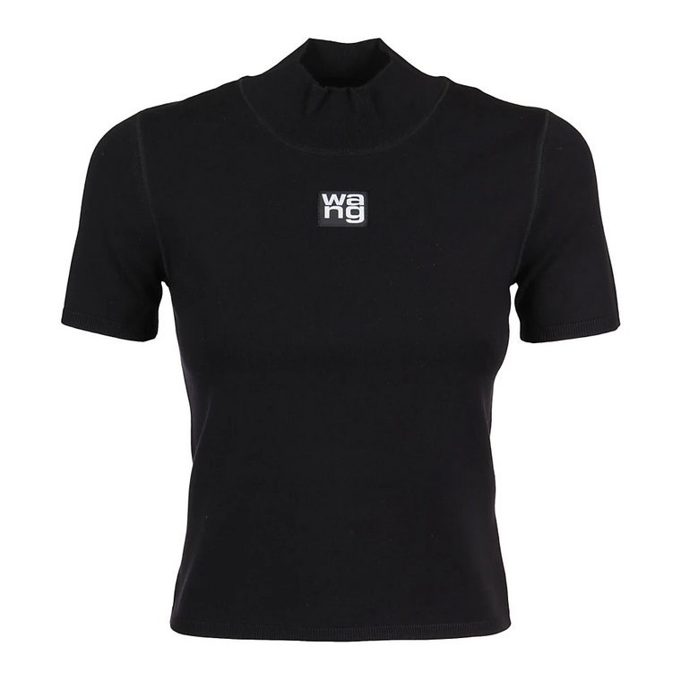 Foundation Bodycon Sock Secion Top W/Logo Patch T by Alexander Wang