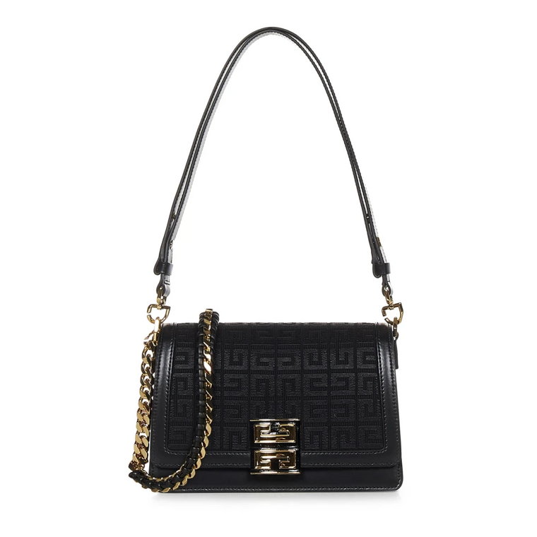 Czarna torba z efektem skóry krokodyla Givenchy